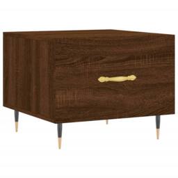 Berkfield Home Decorative Coffee Tables 2 pcs Brown Oak 50x50x40 cm Engineered Wood - Size: 50 x 50 x 40 cm - thumbnail 5