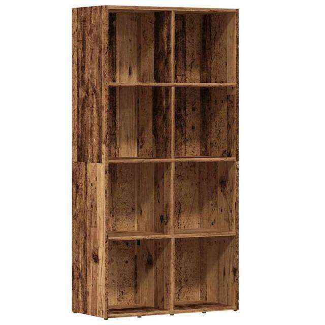 Berkfield Home Book Cabinet Old Wood 66x30x130 cm Engineered Wood in Brown - Size: 66 x 30 x 130 cm - image 1