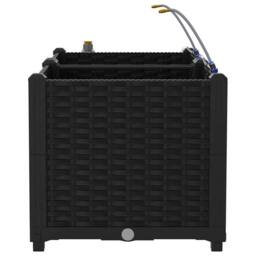Berkfield Home Garden Planters with Water Irrigation System 2 pcs Black - thumbnail 7