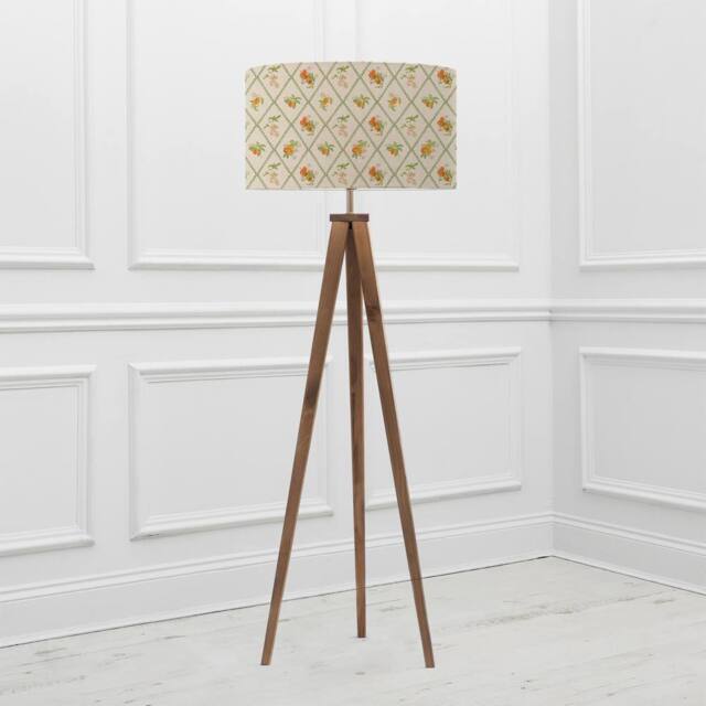 Voyage Maison Aratus Floor Lamp With Peach Trellis Lampshade - image 1