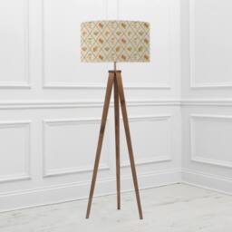Voyage Maison Aratus Floor Lamp With Peach Trellis Lampshade