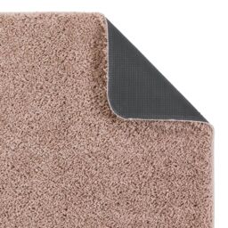 THE RUGS Washable Non Slip Shaggy Rug Soft Stain Resistant Plain in Dusty Pink - Size: 60 cm x 100 cm - thumbnail 4
