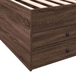Berkfield Home Versatile Daybed with Drawers without Mattress Brown Oak 75x190 c - thumbnail 8