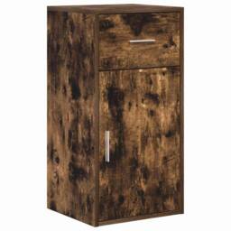 Berkfield Home Smoked Oak Storage Cabinet Smoked oak in Brown - thumbnail 1