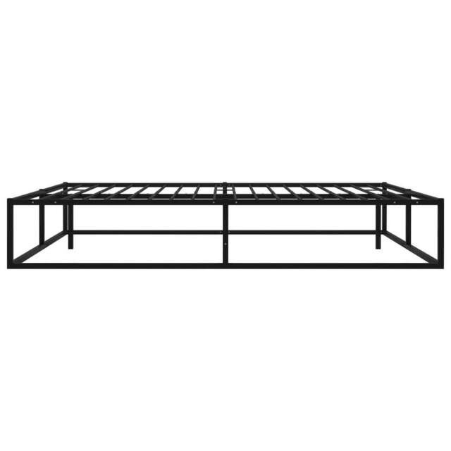 Berkfield Home Elegant Bed Frame Black Metal 180x200 cm Super King - image 1