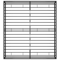 Berkfield Home Elegant Bed Frame Black Metal 180x200 cm Super King - thumbnail 6