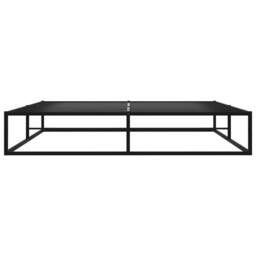 Berkfield Home Elegant Bed Frame Black Metal 180x200 cm Super King - thumbnail 4