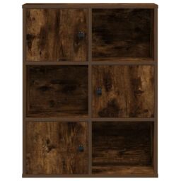 Berkfield Home Bookcase Smoked Oak 60x24x76.5 cm Engineered Wood in Brown - thumbnail 5