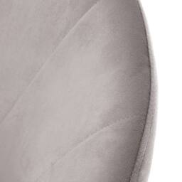 Genesis Ella Velvet Accent Chair Curved Back Upholstered Modern Chair in Taupe - Size: 1 Seater - thumbnail 2