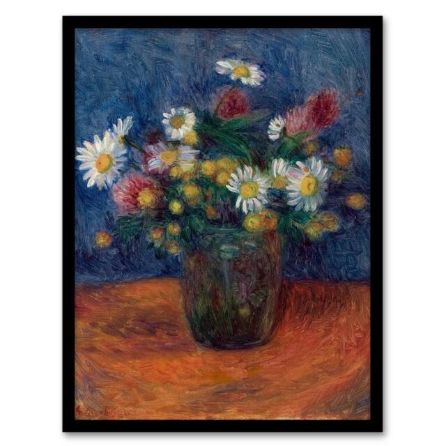 Artery8 William James Glackens Framed Wall Art Print Flower Bouquet in Vase - Size: A4 - image 1