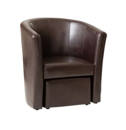 Artemis Home Halewood Tub Chair in Brown - thumbnail 2
