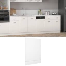 Berkfield Home Dishwasher Panel White 45x3x67 cm Engineered Wood - Size: 45 x 3 x 67 cm - thumbnail 2