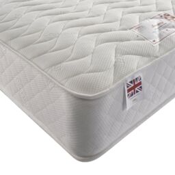 Somnior Memory Foam Quilted Sprung Mattress Medium Feel in White - Size: Double - thumbnail 1