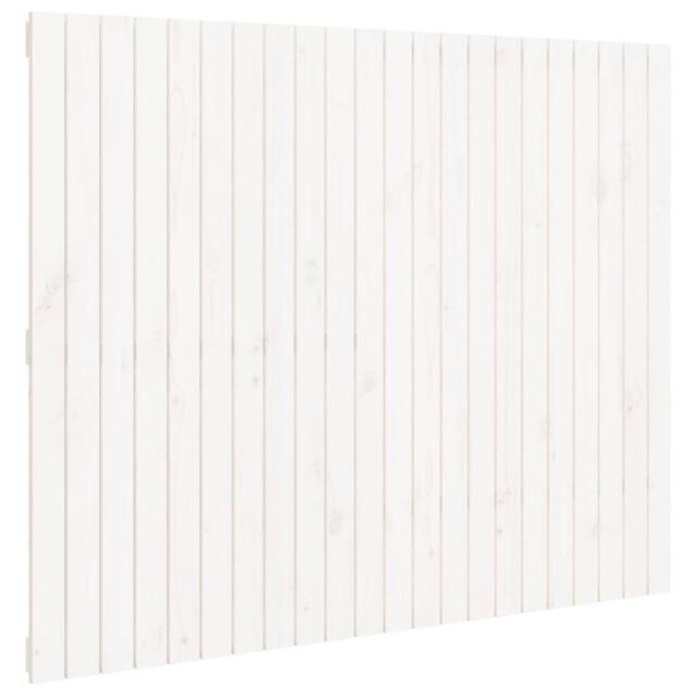 Berkfield Home Wall Headboard White 140x3x110 cm Solid Wood Pine - Size: 140 x 3 x 110 cm - image 1
