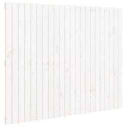 Berkfield Home Wall Headboard White 140x3x110 cm Solid Wood Pine - Size: 140 x 3 x 110 cm - thumbnail 1