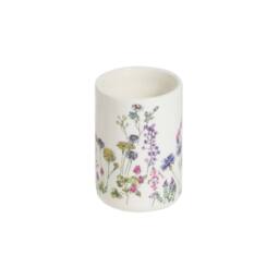 Showerdrape Meadow Wild Flowers Floral Tumbler in White - thumbnail 3