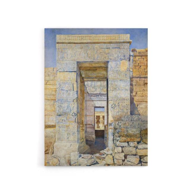 "Artery8 Newman East Entrance Isis Temple Canvas Wall Art Print - Size: W18"" x H24""" - image 1