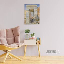 "Artery8 Newman East Entrance Isis Temple Canvas Wall Art Print - Size: W18"" x H24""" - thumbnail 3