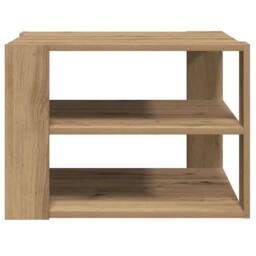 Berkfield Home Durable Coffee Table Artisan Oak 58x58x40 cm Engineered Wood in Brown - Size: 58 x 58 x 40 cm - thumbnail 4