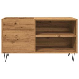 Berkfield Home Record Cabinet Artisan Oak 84.5x38x48 cm Engineered Wood in Brown - thumbnail 4
