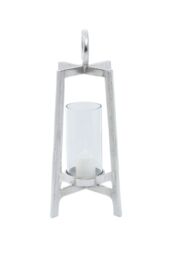 Orsina Modern Candle Holder, Stylish Design Steel Candle Holder, Durable in Silver - thumbnail 6