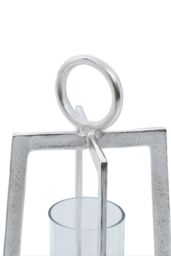 Orsina Modern Candle Holder, Stylish Design Steel Candle Holder, Durable in Silver - thumbnail 4