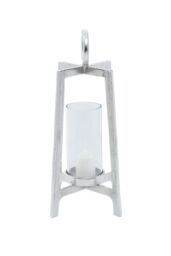 Orsina Modern Candle Holder, Stylish Design Steel Candle Holder, Durable in Silver