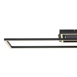 Netlighting Tatjana Semi Flush Ceiling Light Matt Black 2x LED 3000 6500K - thumbnail 5