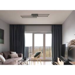 Netlighting Tatjana Semi Flush Ceiling Light Matt Black 2x LED 3000 6500K - thumbnail 6