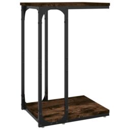 Berkfield Home Side Table Smoked Oak 40x30x60 cm Engineered Wood in Brown - Size: 40 x 30 x 60 cm - thumbnail 2