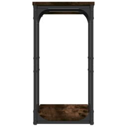 Berkfield Home Side Table Smoked Oak 40x30x60 cm Engineered Wood in Brown - Size: 40 x 30 x 60 cm - thumbnail 6