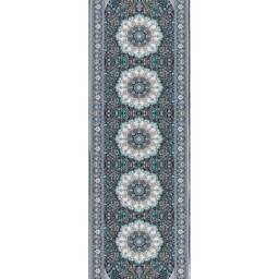 Wyld and Coco Home Oriental Runner Rug Blue Polyester 60 x 200 cm Anti-Slip - Size: 60 cm x 200 cm - thumbnail 2