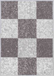 Desire Rugs Anti-Slip Squared Design Doormat - Machine Washable for Easy Care in Grey - Size: 57 cm x 90 cm - thumbnail 2
