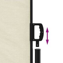 Berkfield Home Retractable Side Awning Cream 120x600 cm - thumbnail 6