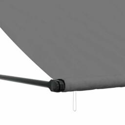 Berkfield Home Retractable Awning Anthracite 300x150 cm Fabric & Steel in Dark Grey - thumbnail 7