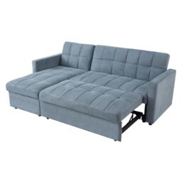 Home Detail Harry Pull-Out Sofa Bed With Chaise in Light Blue - thumbnail 5