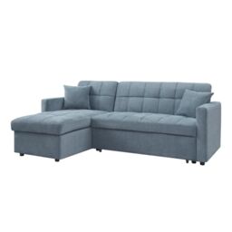 Home Detail Harry Pull-Out Sofa Bed With Chaise in Light Blue - thumbnail 4
