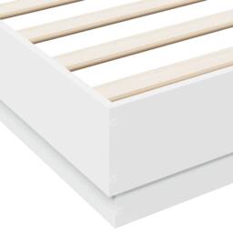 Berkfield Home Bed Frame without Mattress White 140x200 cm - thumbnail 7