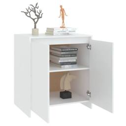 Berkfield Home Sideboard White 70x41x75 cm Engineered Wood - Size: 70 x 41 x 75 cm - thumbnail 5