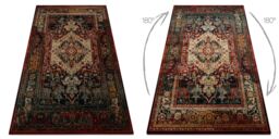 RugsX Wool Polonia Rug in Red - Size: 200 cm x 300 cm - thumbnail 3