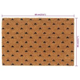 Berkfield Home Door Mat Natural 40x60 cm Tufted Coir - thumbnail 6
