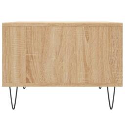 Berkfield Home Coffee Table Sonoma Oak 60x50x36.5 cm Engineered Wood in Brown - thumbnail 5