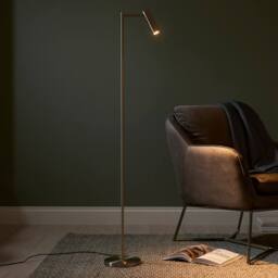 Netlighting Dedicated LED Reader Task Floor Lamp Satin Nickel in Grey - thumbnail 2