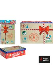 VFM e-Store Special Delivery Christmas Eve Box Elf Delivery Box, Xmas in Red - thumbnail 3