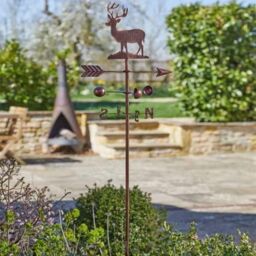 Marco Paul Large Garden Wind Vane - Stag in Bronze