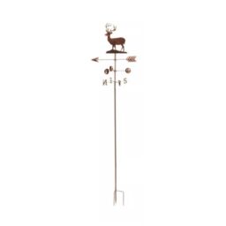 Marco Paul Large Garden Wind Vane - Stag in Bronze - thumbnail 2