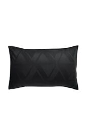 Nalu Nicole Scherzinger 'Kalama Jacquard' Cotton Sateen Duvet Cover Set in Black - Size: Single - thumbnail 3