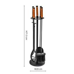 Ivyline Leather Handle Companion Set 70cm in Black - thumbnail 5