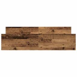 Berkfield Home Bed Frame without Mattress Old Wood 160x200cm Engineered Wood in Brown - Size: 160x200 cm - thumbnail 5