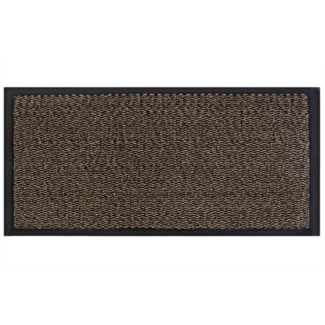 JVL Heavy Duty Barrier Door Mat, 80x140cm, Brown/Black in Brown - Size: 80 cm x 140 cm - image 1